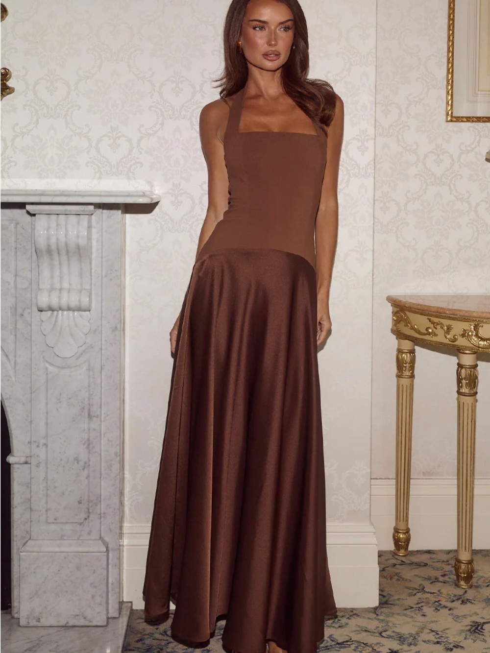 Odina Square Neck Maxi Dress Runaway the Label